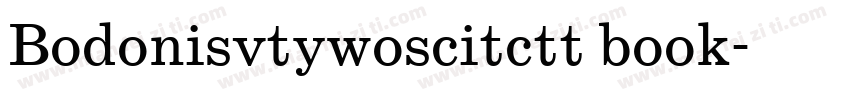 Bodonisvtywoscitctt book字体转换